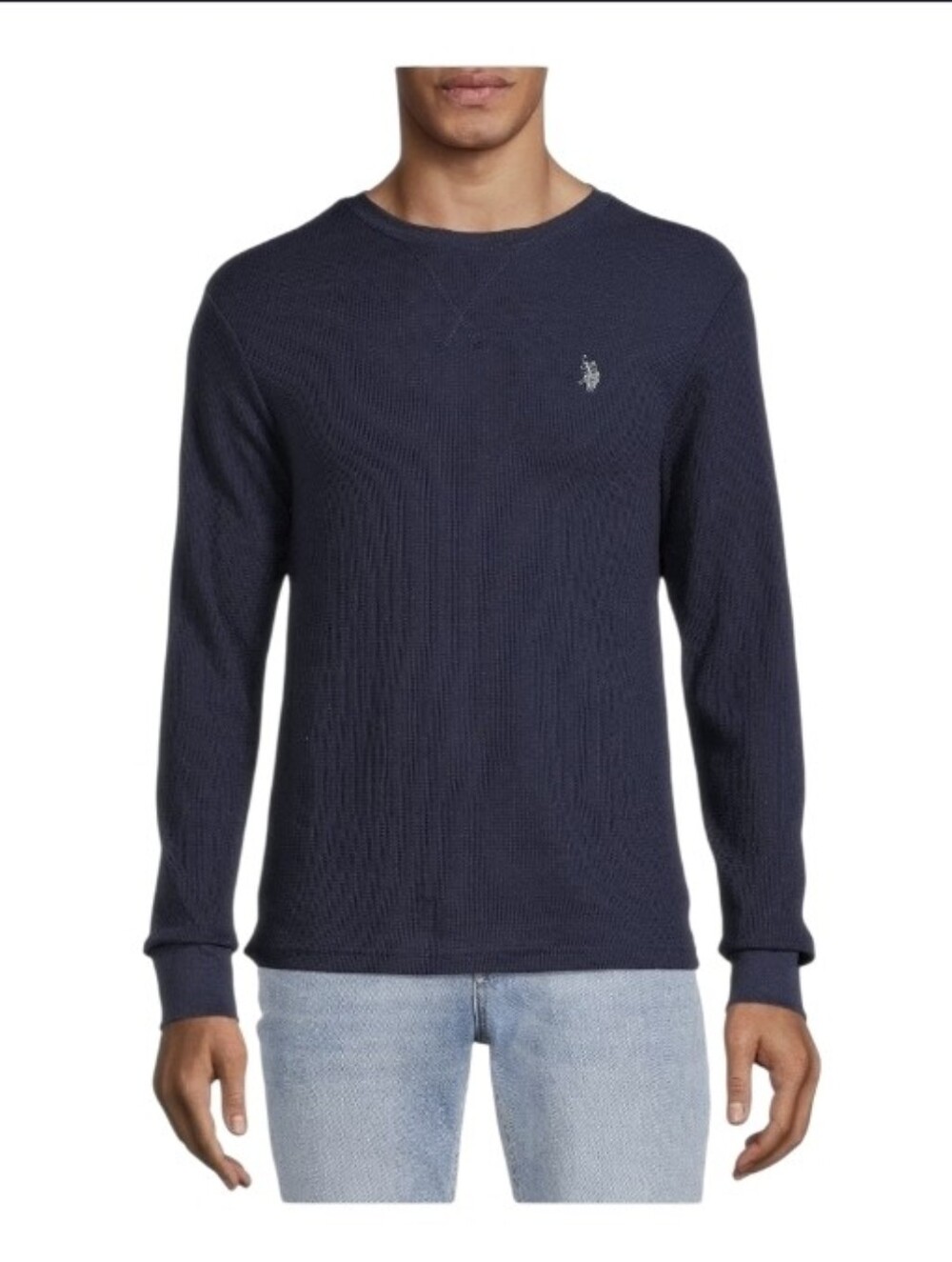 U.S. Polo Assn. Men's Long Sleeve Waffle Knit Thermal Shirt Size L